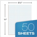 Notebooks & Pads | Ampad 22-000 50-Sheets 8.5 in. x 11 in. Quadrille Rule Pads - White (1-Pad) image number 4