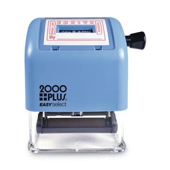 RECORDKEEPING AND FORMS | COSCO 2000PLUS 011092 1 in. x 1.81 in. RECEIVED plus Date ES Dater - Red