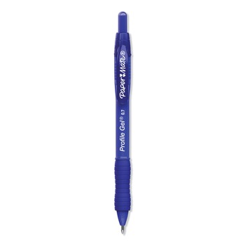Paper Mate 2095449 Profile Medium 0.7 mm Retractable Gel Pen - Blue (36/Pack)