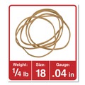 Rubber Bands | Universal UNV00418 Size 18 Rubber Bands with 0.04-in Gauge - Beige (400/Pack) image number 2