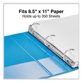 Binders | Universal UNV20723 11 in. x 8.5 in. 1.5 in. Capacity 3 Rings Slant D-Ring View Binder - Light Blue image number 7