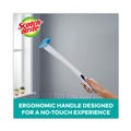 Cleaning Tools | Scotch-Brite 558-SK-4NP Toilet Scrubber Starter Kit (1 Handle and 5 Scrubbers) - White/Blue image number 1