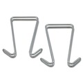 Clearance Center | Alera ALECH2SR 0.5 in. x 3.13 in. x 4.75 in. Double-Sided Steel Partition Garment Hook - Silver (2/Pack) image number 0