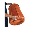 Trash & Waste Bins | Rubbermaid Commercial 2119308 Brute 32 gal Resin Container - Round Orange image number 3