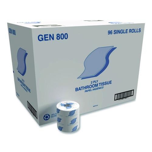  | GEN GN800 2 Ply Bath Tissue - White (96/Carton) image number 0