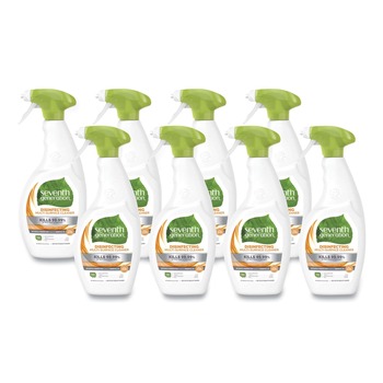ALL PURPOSE CLEANERS | Seventh Generation 22810 26 oz. Botanical Disinfecting Multi-Surface Cleaner Spray - Lemongrass Citrus (8/Carton)