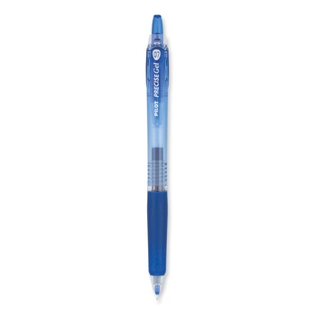 Pilot 15002 Precise Gel BeGreen Fine 0.7 mm Gel Pen - Blue Ink/Translucent Blue Barrel (1-Dozen)