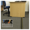 Desk Accessories & Office Organizers | D-Line US/FC83H 3.25 in. x 0.5 in. x 6 ft. Medium-Duty Floor Cable Cover - Black with Yellow Stripe image number 2