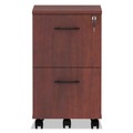 Office Carts & Stands | Alera ALEVA582816MC 15.38 in. x 20 in. x 26.63 in. Valencia Series 2-Drawer Mobile Pedestal - Medium Cherry image number 1