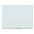 White Boards | U Brands 2299U00-01 47 x 35 Glass Dry Erase Board - White Surface image number 0
