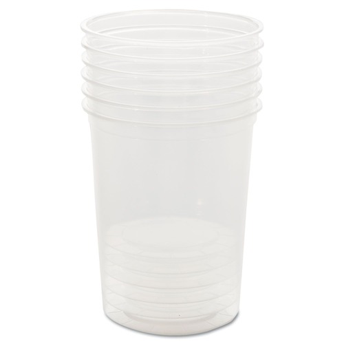 | WNA WNA APCTR32 32 oz. Plastic Deli Containers - Clear (50/Pack, 10 Packs/Carton) image number 0