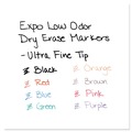 Washable Markers | EXPO 2003895A Low-Odor Extra-Fine Tip Dry Erase Marker Office Value Pack - Assorted Colors (36/Pack) image number 4