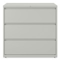 Office Filing Cabinets & Shelves | Alera 25506 42 in. x 18.63 in. x 40.25 in. 3 Legal/Letter/A4/A5 Size Lateral File Drawers - Light Gray image number 1