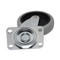 Cleaning Carts | Rubbermaid Commercial FG1011L20000 4 in. Wheel Swivel Mount Plate Non-Marking Plate Casters - Black/Gray/Silver image number 2
