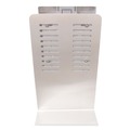 Soap Dispensers | BK Resources BK-SSPC-10D 12 in. x 16 in. x 51 in. 1000 mL Hand Sanitizer Stand With Hands Free Dispenser - Silver/White/Black image number 2