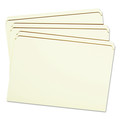 File Folders | Smead 15310 0.75 in. Expansion Legal Size Straight Tabs 11-pt Manila Reinforced Tab File Folders - Manila (100/Box) image number 0