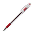 Pens | Pentel BK91-B 1 mm R.S.V.P. Ballpoint Pen - Medium/Red Ink/Clear/Red Barrel (1-Dozen) image number 0