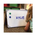 White Boards | Flipside 50000 18 in. x 12 in. Dual-Sided Desktop Dry Erase Board - White Surface, Satin Aluminum Frame image number 2