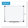 White Boards | MasterVision MA2107170 96 in. x 48 in. Value Aluminum Lacquered Steel Magnetic Dry Erase Board - White/Silver image number 5