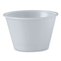 Cups and Lids | Dart P400N 4 oz. Polystyrene Portion Cups - Translucent (2500/Carton) image number 1