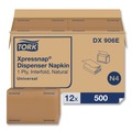 Paper Towels and Napkins | Tork DX906E 2-Ply Bag-Pack 13 in. x 8.5 in. Xpressnap Interfold Dispenser Napkins - Natural (6000/Carton) image number 0