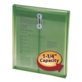 File Folders | Smead 89543 9.75 x 11.63 Open-End (Vertical) Poly String and Button Interoffice Envelopes - Transparent Green (5/Pack) image number 3