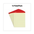 Just Launched | Universal M9-10630 8.5 in. x 11.75 in. 50 Sheets Wide/Legal Rule Red Headband Perforated Ruled Writing Pads - Canary-Yellow (1 Dozen) image number 5