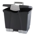 Office Filing Cabinets & Shelves | Storex 61523U02C 11.5 in. x 14.3 in. x 13 in. Letter File Box with Tray - Black (2/Carton) image number 0
