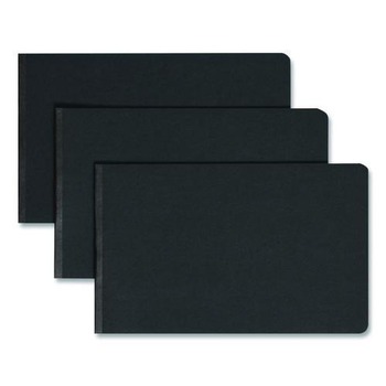 Smead 81132 8.5 in. x 14 in. 3 in. Capacity Two-Piece Prong Fastener Premium Pressboard Report Cover - Black