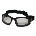 Safety & First Aid | Ansell 25672 V50 Calico Safety Eyewear with Head Strap, KleenVision Anti-Fog Coating, Black Nylon Frame, Clear Polycarbonate Lens image number 2