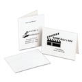Just Launched | Avery 05315 4.25 in. x 5.5 in. 80 lbs. Laser Note Cards with Matching Envelopes - Uncoated White (60 Cards, 2 Cards/Sheet, 30 Sheets/Pack) image number 1