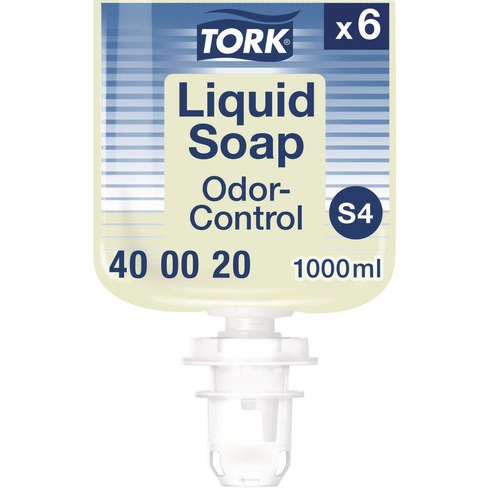 Hand Soaps | Tork 400020 1L Perfume Free Odor-Control Hand Soap Liquid S4 (6/Carton) image number 0