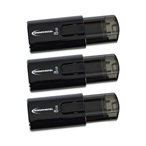 Office Electronics & Batteries | Innovera 82308 8 GB USB 3.0 Flash Drive (3/PacK) image number 0