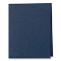 Report Covers & Pocket Folders | Oxford 57572 8.5 x 11 Leatherette Two Pocket Portfolio - Blue/Blue (10/Pack) image number 3
