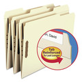 File Folders | Smead 14547 1/3-Cut Tabs Assorted 0.75 in. Expansion 2 Fasteners Letter Size Recycled Top Tab Fastener Folders - Manila Exterior (50/Box) image number 3