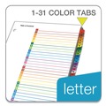 Just Launched | Cardinal 60118 31 Tab 1 - 31 Letter Traditional Onestep Index System - Multicolor (31/Set) image number 2
