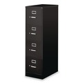 Office Filing Cabinets & Shelves | Alera 25473 15 in. x 25 in. x 52 in. 4-Drawer Economy Vertical Letter File Cabinet - Black image number 2