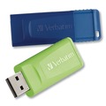 Office Electronics & Batteries | Verbatim 99812 Store 'n' Go 64 GB USB Flash Drive - Assorted Colors (2/Pack) image number 0