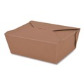 Food Trays, Containers, and Lids | SCT SCH 0731 ChampPak 4.38 in. x 3.5 in. x 2.5 in. #1 Carryout Boxes - Kraft (450/Carton) image number 3