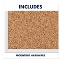  | Quartet 2303 36 in. x 24 in. Classic Series Cork Bulletin Board - Tan Surface, Silver Anodized Aluminum Frame image number 5