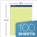 Notebooks & Pads | Ampad 20-222 8.5 in. x 11.75 in. Perforated Writing Pads - Narrow, Canary Yellow (1-Dozen) image number 1
