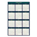 Bulletin Boards | House of Doolittle 390 24 in. x 37 in. 12-Month (Jul 2025-Jun 2026), 12-Month (Jan-Dec 2026) Business/Academic Recycled Wall Calendar image number 2