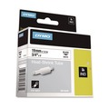 Back to School Sale | DYMO 18057 0.75 in. x 5 ft. Rhino Heat Shrink Tubes Industrial Label Tape - White/Black Print (1-Roll) image number 1