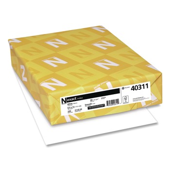 PRODUCTS | Neenah Paper 40311 94 Bright 90 lbs. 8.5 in. x 11 in. Exact Index Card Stock - White (250/Pack)