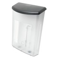 Desk Shelves | Deflecto 790901 10w x 4.5d x 13.13h Outdoor Literature Box - Clear/Black image number 2
