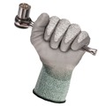Cleaning Gloves | Ansell KCC13825 EN388: 4X42B 9 in. Long G60 Level 3 Economy Cut Resistant Gloves - Large (Size 9), Gray/Marled Gray (12 Pairs/Carton) image number 4
