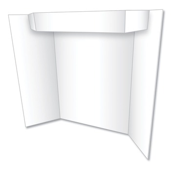  | Eco Brites 27367B Two Cool Tri-Fold 24 in. x 36 in. Poster Board - White