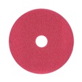 Cleaning & Janitorial Accessories | Boardwalk BWK4018RED 18 in. Diameter Buffing Floor Pads - Red (5/Carton) image number 1
