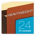 File Folders | Pendaflex C1525EHD 3.5 in. Expansion Letter Size Extra-Wide Heavy-Duty File Pockets - Redrope (10/Box) image number 5