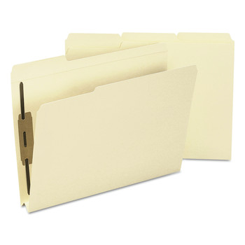 Smead 14595 1.5 in. Top Tab Manila Expansion 2-Fastener Folders - Letter Size/Manila Exterior (50/Box)